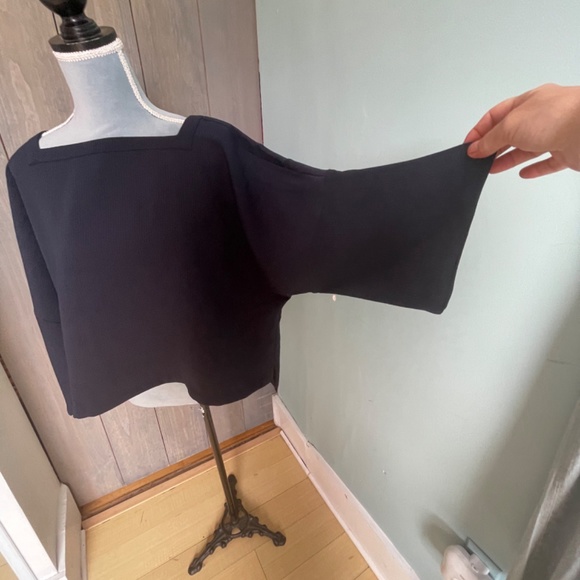 Club Monaco Navy Square neck Dolman Top S - Picture 4 of 8